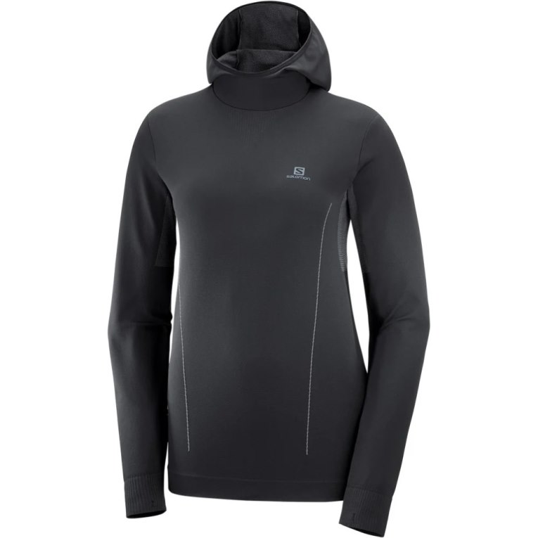 Black Salomon Essential Seamless Women's Sweatshirt | IE GK3206